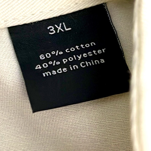 Sean John Men’s Cream & Light Gray Baseball Snap Up Jersey Shirt Size 3XL - Picture 7 of 10